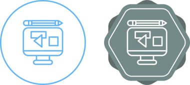 Beyaz arkaplanda prototip simgeleri, vektör illüstrasyonu        