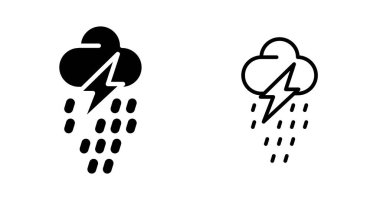 yağmur düzlüğü simgeleri ayarlandı, vektör illüstrasyonu 