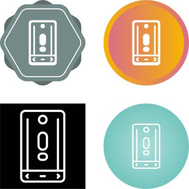 Cep telefonu ikonu vektör illüstrasyonu. Akıllı Telefon Basit İşaret Tasarımı