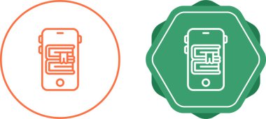 mobil okuma simgeleri ayarlandı, vektör illüstrasyonu