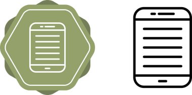  Çalışan ekranlar web simgelerine sahip basit akıllı telefonlar