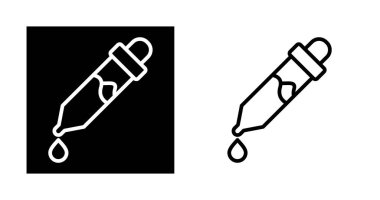 pipette simgeleri, web basit illüstrasyonu