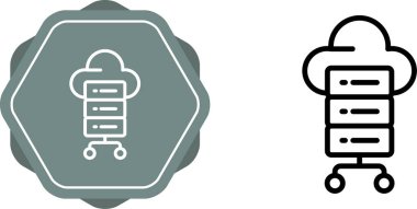 Beyaz arkaplandaki sunucu bulutlarının vektör kümesi, vektör illüstrasyonu         