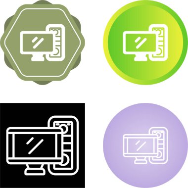 Bilgisayar web simge vektör çizim