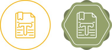 Cesur t harfi içeren özet belge simgeleri