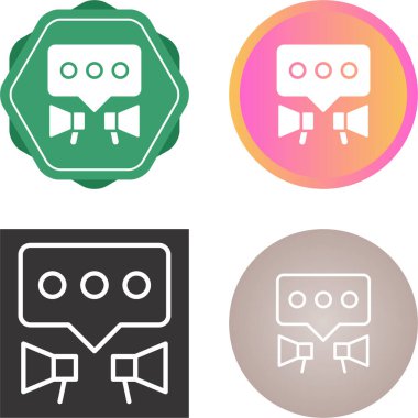 PR web simgesi vektör illüstrasyonu