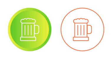 bira kupası simgeleri, vektör illüstrasyonu basit tasarım