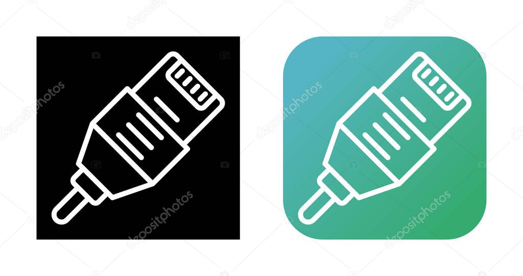 Ethernet connector RJ45, Lan Network Cable Clipart
