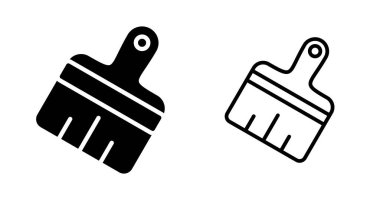 fırça ağ simgeleri vektör illüstrasyonunu ayarla