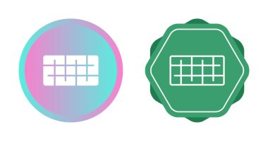 Izgara simgesi çizimi, vektör illüstrasyonu beyaz üzerine izole edildi 