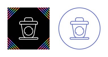 kağıt kahve fincanı simgeleri ayarlandı, vektör illüstrasyonu