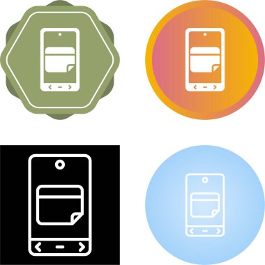 akıllı telefon simgeleri ayarlandı, vektör illüstrasyonu basit tasarım