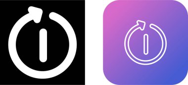 Web simgesi vektör illüstrasyonunu yeniden başlat