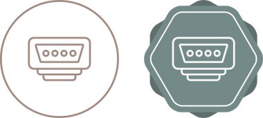 vga simgeleri vektör illüstrasyonunu imzaladı 