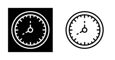 Kronometre simgeleri ayarlandı, vektör illüstrasyonu 