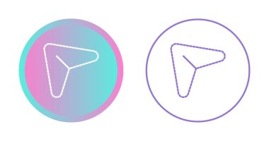 navigasyon noktası simgesi vektör çizimi 