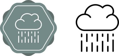 Yağmurlu bulutlar vektör çizimi 