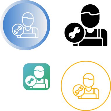 İnsan avatar simgeleri seti, vektör illüstrasyonu basit tasarım