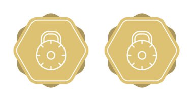  asma kilit simgeleri ayarlandı, vektör illüstrasyonu