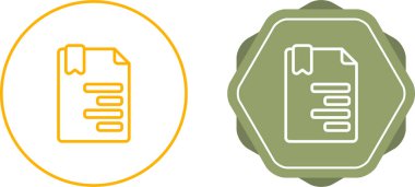  Belge simgeleri kümesi, vektör illüstrasyonu