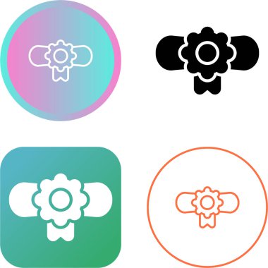 Diploma, kurdele çizgisi simgeleriyle bağlanmış. Mobil konsept ve web tasarımı için doğrusal biçim işareti. Vektör grafikleri