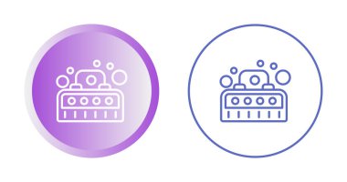 Arayüz tasarımı için yüksek kaliteli ince simgeler, kabarcık makinesi