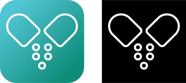Tek açık hap satırı simgesi, basit sağlık ekipmanı düz tasarım vektör piktogramı, uygulama logosu için bilgi düğmesi banner ui ux arayüzü elemanları izole edilmiş 