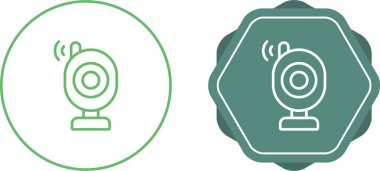 Bebek monitörü ağ ikonu vektör çizimi