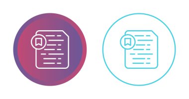 belge simgeleri ayarlandı, vektör illüstrasyonu basit tasarım