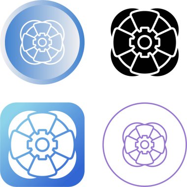 Life Ring web simgeleri vektör illüstrasyonunu ayarla