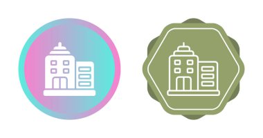 Bina simgeler ayarla, illüstrasyon vektör