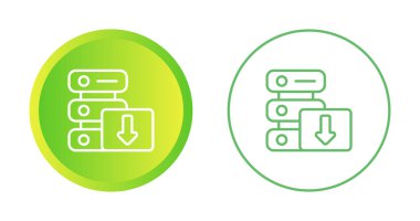 Sunucu simgeleri ayarlandı, vektör illüstrasyonu