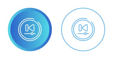 Simgeler geri sarıldı, vektör illüstrasyonu