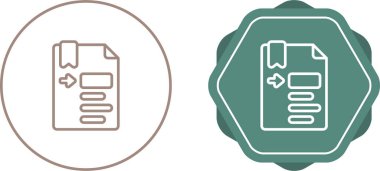 belge simgesi vektör illüstrasyon tasarımı