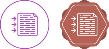 Kopyanın simgelerini metne dönüştür. vektör illüstrasyonu