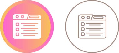 Görev yöneticisi simgeleri ayarlandı, vektör illüstrasyonu 