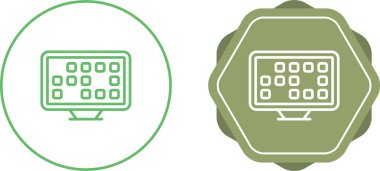 Beyaz arkaplanda izole edilmiş piksel oyun simgelerine sahip bilgisayar ekranları, vektör illüstrasyonu     