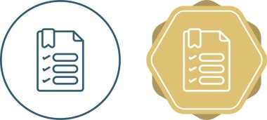 Beyaz Arkaplanda Modern Kontrol Listesi Simgesi, Basit Vektör Tasarımı 