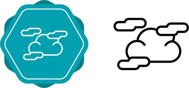 Bulut simgesi beyaz arkaplanda izole edildi.