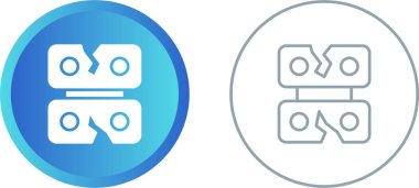 Veri İhlali web simgesi vektör çizimi