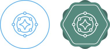 yıldız simgeleri ayarlandı, vektör illüstrasyonu
