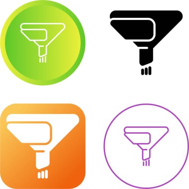 Filtre simgeleri. Web simgeleri basit resimleme     