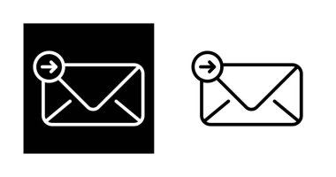 E- posta simgeleri, ileti simgeleri, zarf işaretleri, vektör illüstrasyonu 