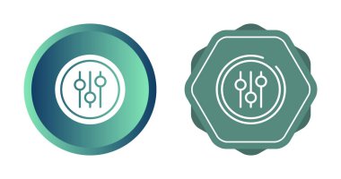 Basit eşitleyici simgeleri ayarlandı. vektör illüstrasyonu 