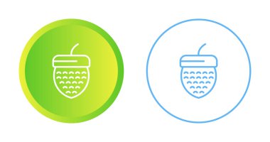 Meşe Ağları simgelerinin vektör illüstrasyonu