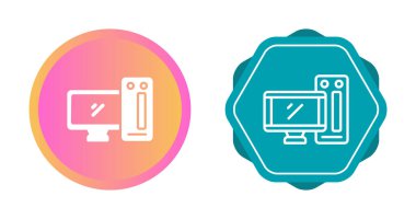 bilgisayar simgesi vektör illüstrasyon tasarımı