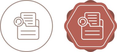 Belge yeniden yapılandırma simgeleri ayarlandı, vektör illüstrasyonu 