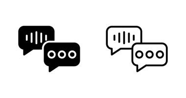 satır sohbet balonu simgesi beyaz arkaplan vektör illüstrasyonunda izole 