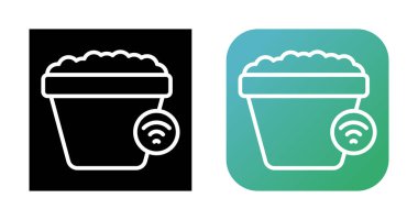 kova ağ ikonu vektör illüstrasyonu