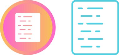 Belge simgeler kümesi, vektör çizim